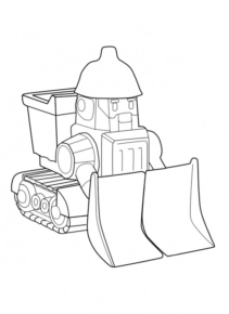 Disegno di Robocar da stampare e colorare 3