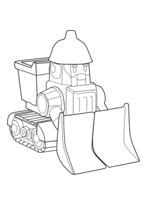 Disegno di Robocar da stampare e colorare 3