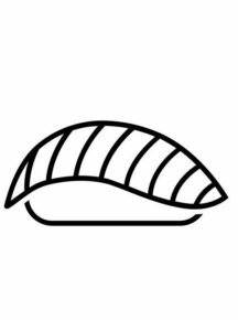 Disegno di sushi da stampare e colorare 3