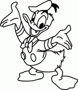 Disegno di Paperino da stampare e colorare 58
