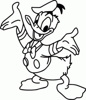 Disegno di Paperino da stampare e colorare 58