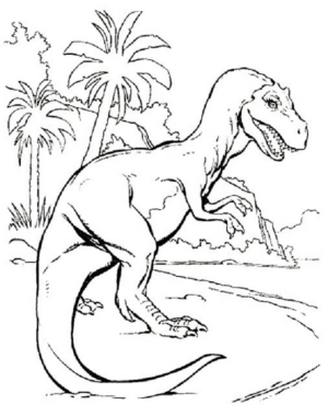 Disegno di Tirannosauro da stampare e colorare 40