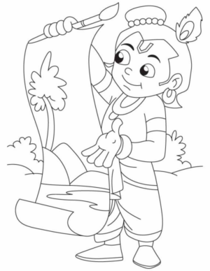 Disegno di bambino da stampare e colorare 63