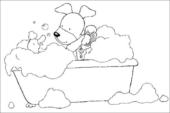 Disegni di Vasche da Bagno da colorare