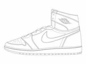 Disegno di scarpa da stampare e colorare 5