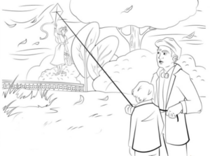 Disegno di Mary Poppins da stampare e colorare 25