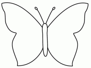 Disegno di farfalla da stampare e colorare 251
