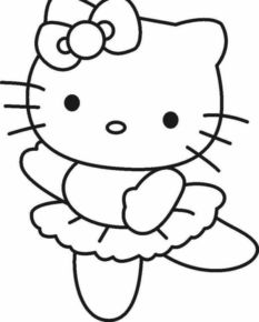 Disegno di Hello Kitty da stampare e colorare 194