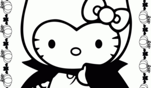 Disegno di Hello Kitty da stampare e colorare 2
