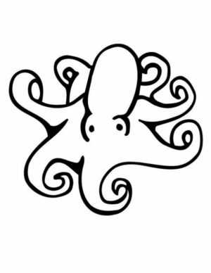 Disegno di polpo da stampare e colorare 41