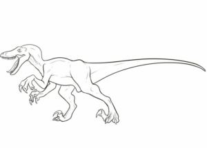 Disegno di Velociraptor da stampare e colorare 27