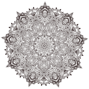 Disegno di mandala da stampare e colorare 1229
