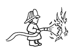 Disegno di pompiere da stampare e colorare 80