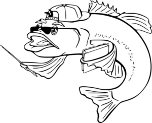 Disegno di pesce da stampare e colorare 190