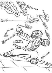 Disegno di Kung Fu Panda da stampare e colorare 39