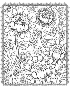 Disegno di mandala da stampare e colorare 1071
