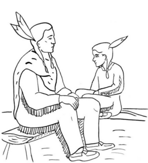 Disegno di Indiani d’America da stampare e colorare 74