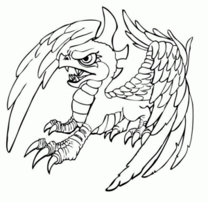 Disegno di dragone da stampare e colorare 29