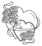 Disegni di Cuori da colorare