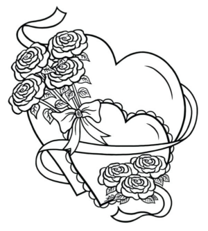 Disegno di cuore da stampare e colorare 38