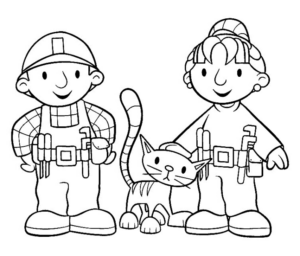 Disegno di Bob aggiustatutto da stampare e colorare 9