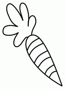Disegno di carota da stampare e colorare 8