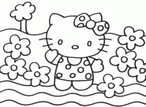 Disegno di Hello Kitty da stampare e colorare 231