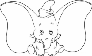 Disegno di Dumbo da stampare e colorare 65