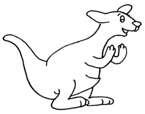 Disegno di canguro da stampare e colorare 27