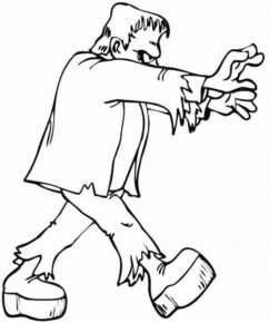Disegno di Frankenstein da stampare e colorare 18
