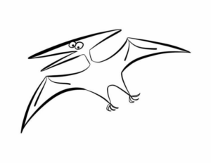 Disegno di Pterodattilo da stampare e colorare 18