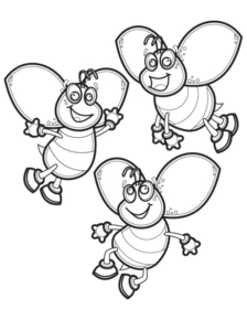 Disegno di ape da stampare e colorare 18