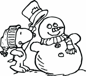 Disegno di Snoopy da stampare e colorare 54