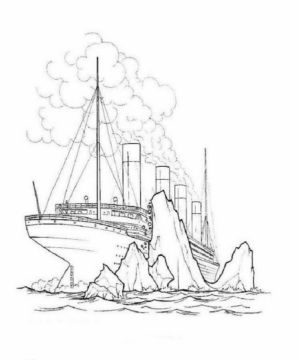 Disegno di Titanic da stampare e colorare 6