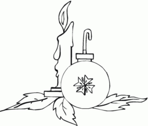 Disegno di palla di Natale da stampare e colorare 22