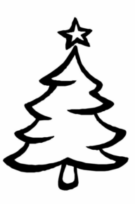 Disegno di albero di Natale da stampare e colorare 223