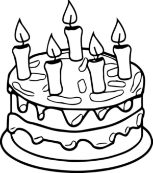 Disegno di compleanno da stampare e colorare 76