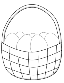 Disegno di uovo di Pasqua da stampare e colorare 105 Disegno di uovo di Pasqua da stampare e colorare 105