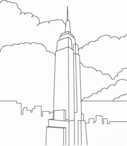 Disegno di monumento famoso da stampare e colorare 5 Disegno di monumento famoso da stampare e colorare 5