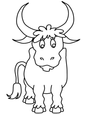 Disegno di mucca da stampare e colorare 41