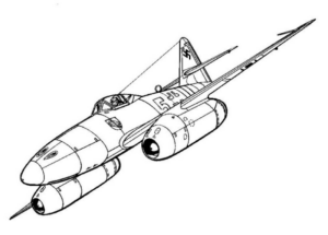 Disegno di aereo militare da stampare e colorare 55