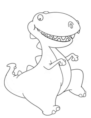 Disegno di Tirannosauro da stampare e colorare 26