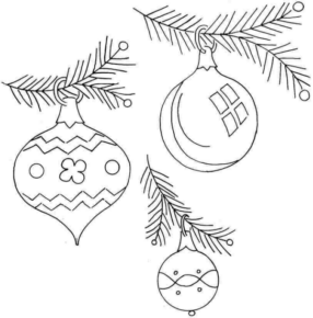 Disegno di palla di Natale da stampare e colorare 11