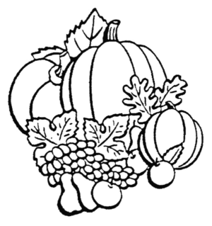 Disegno di cesto di frutta da stampare e colorare 9