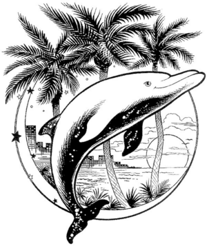 Disegno di delfino da stampare e colorare 45