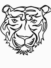 Disegno di tigre da stampare e colorare 47