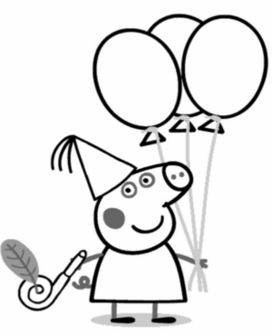 Disegno di Peppa Pig da stampare e colorare 128