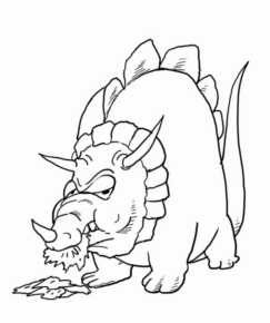 Disegno di Triceratopo da stampare e colorare 47