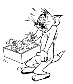 Disegno di Tom e Jerry da stampare e colorare 5