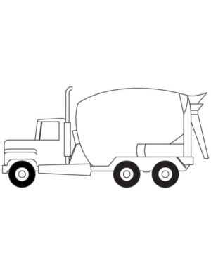 Disegno di mezzo da lavoro da stampare e colorare 69